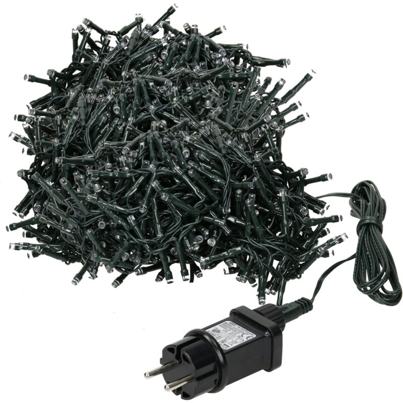 

Cadena de luces navideñas blanco extra cálido 24m 1200 LED Luz exterior interior