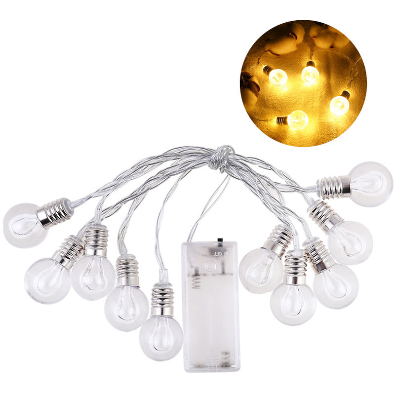 

Cadena de luz 1,5M de Navidad iluminacion de vacaciones, 10pcs Bulbos