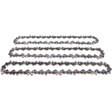 Cadena de motosierra de 62 eslabones, juego de 3 cadenas de 45 cm, eslabones de accionamiento de 3/8", para espada de 1,3 mm, cadena de motosierra