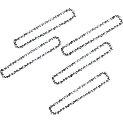 Cadena de motosierra de 8 pulgadas, 5 piezas, 45 eslabones de transmisión y barra guía, ideal para cortar madera, ramas y podar.