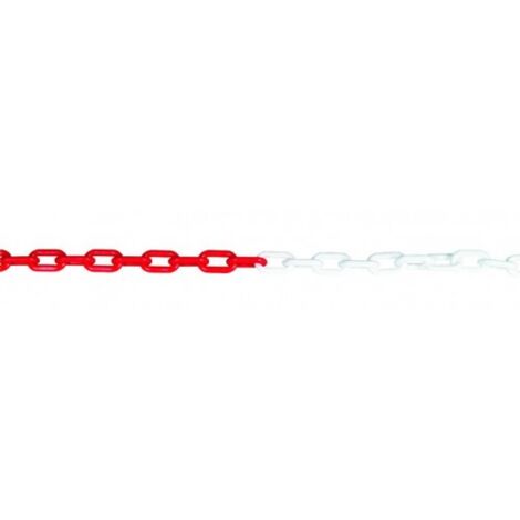 CADENA DE PLASTICO BLANCA/ROJA 8 MM (â‚/m) - KARPA
