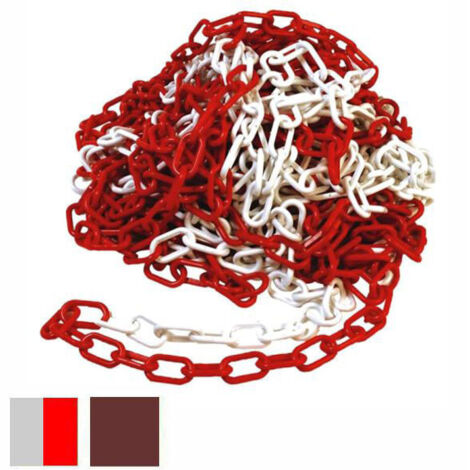 Cadena de plástico Mm 8 Blanco/Rojo M 25 Cvm