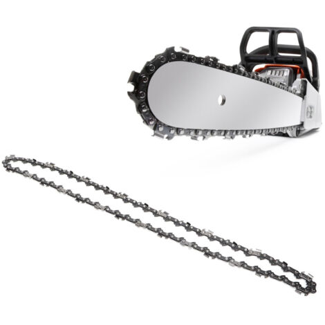 Cadena de repuesto para motosierra eléctrica de 16 pulgadas, 59 eslabones y 3/8" de diámetro, fabricada en acero. Accesorio de alta calidad y duradero.