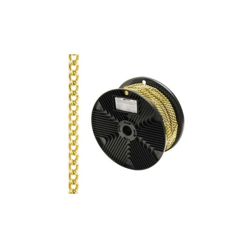 

Cadena decorativa barbada dorada 2,0 mm. / rollo 20 metros