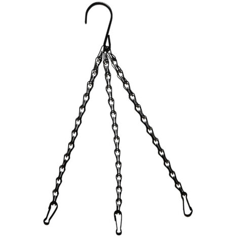 Cadena decorativa colgante  Cadena curva de hierro negro  5 tamaños (de 35,5 cm a 55,5 cm)  1 pieza