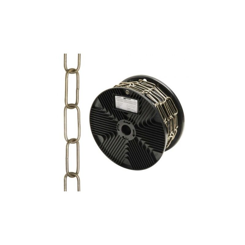 

Cadena decorativa lisa cuero 3,4x43 mm. rollo 20 metros