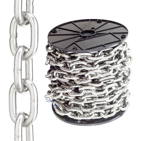 Cadena En Rollo Zincada 2 mm. (Rollo 111 metros)