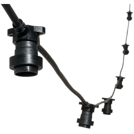 Cadena luminosa E27 500x8 portalámparas