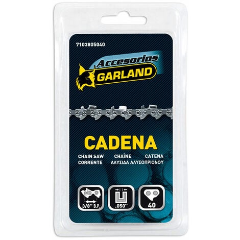 . CADENA MOTOSIERRA PARA ESPADA DE 10" (25cm) 3/8 b.p 10" 40 E 7103805040 GARLAND