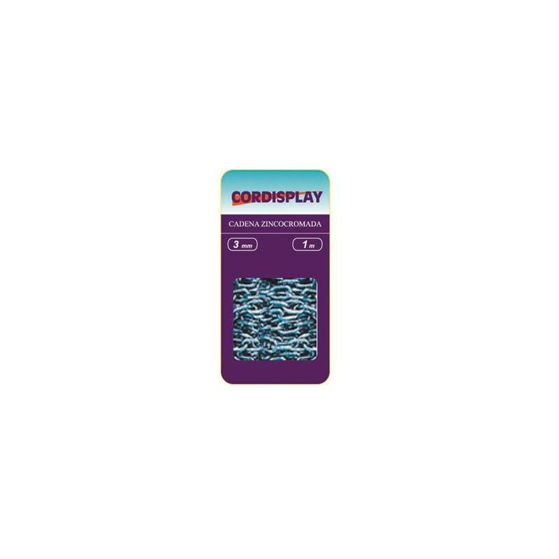 

Cadena Ovalada Zincocromada 3.0 Mm 1 Mt - Cordisplay
