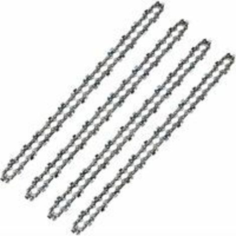 Cadena para motosierra, juego de 4 con barra guía de 35 cm (14 pulgadas) y 52 eslabones, paso LP de 3/8, grosor del eslabón de transmisión de 0,050 pulgadas.