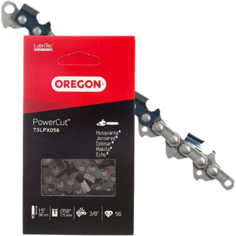 Cadena para motosierra Oregon SUPER 70 de 3/8", 1,5 mm, 56 eslabones, cincel completo
