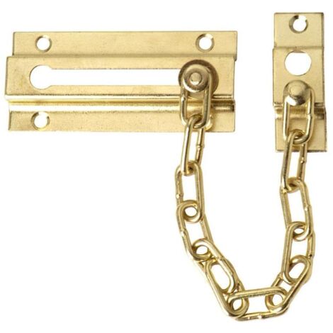 Cadena Seguridad Puerta Latonada (Blister 1 Pieza)