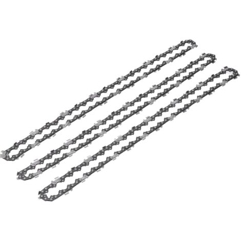 Cadena universal para motosierra de 3/8" (1,3 mm), paquete de 3 unidades para Craftsman de 16 pulgadas (55 eslabones) - Acero aleado - Corte rápido