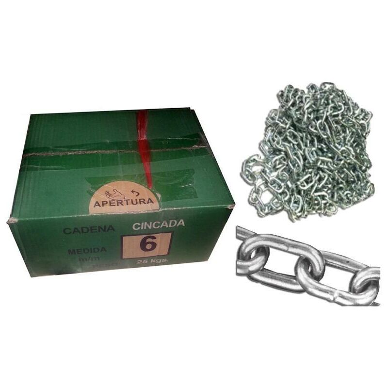 

cadena zincada 4,0 mm en sacos o cajas de 25 kgs - Mibricotienda
