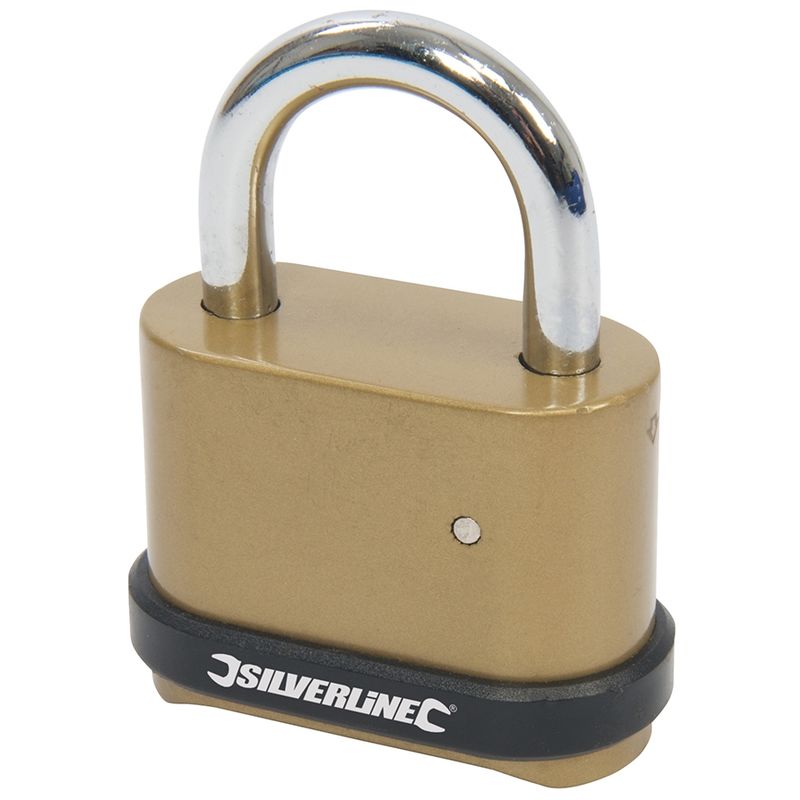 Silverline - cadenas à 4 chiffres en alliage de zinc 50 mm 472645