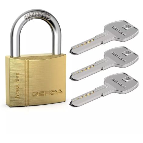 Cadenas à anse en laiton KMKN S60, clé symétrique, à entraînement - MP KLO 50814