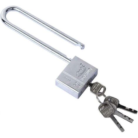 Cadenas à anse longue, cadenas de vélo, verrou antivol pour porte, armoire, tiroir, portail avec clés, cadenas à anse longue pour armoire de salle de sport, verrou pour armoire, verrou pour porte vitr