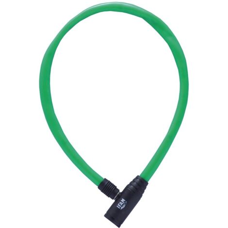 CADENAS À CÂBLE POUR VÉLO VERD JUNIOR - 60 CM