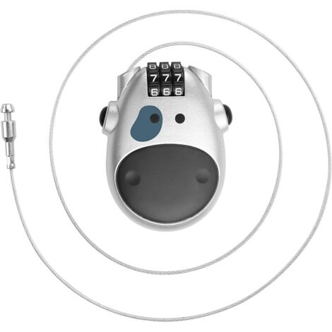 Cadenas à câble rétractable à combinaison à 3 chiffres pour casque de vélo, 75 cm, verrou en fil d'acier pour moto, bagages, casier, etc
