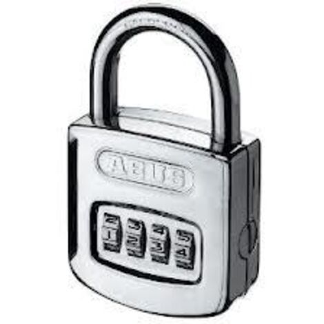 Cadenas à chiffres 160/50 mm - ABUS Argent 50                                                                 Chromé              86 mm  50