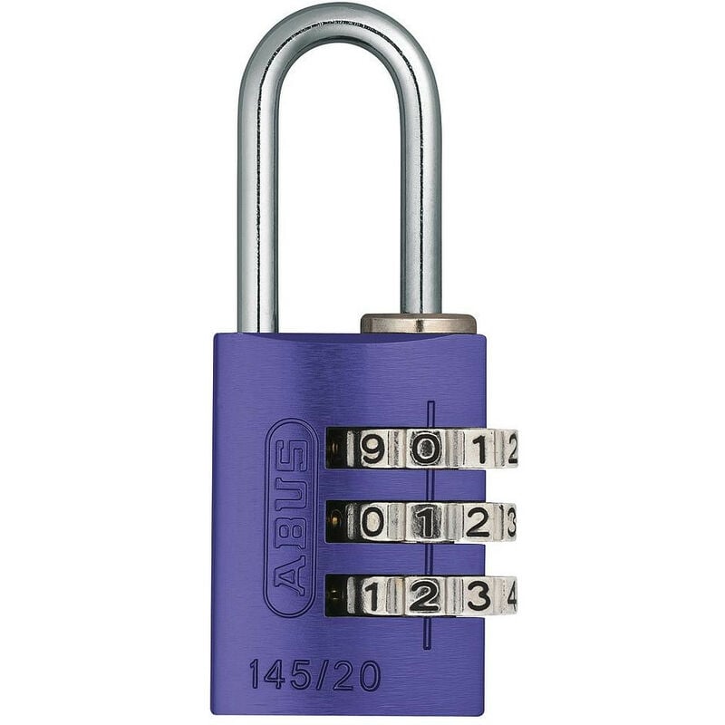 Cadenas à combinaison Violet 145-20 mm - Abus
