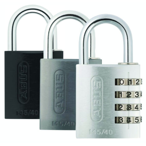 Cadenas à Chiffres Aluminium 40mm sous Blister Coloris Métal Assortis - ABUS
