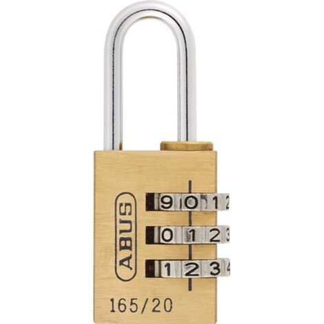 Cadenas à chiffres pour rideau, corps de serrure B.23mm, chiffres rotatifs MS, 3