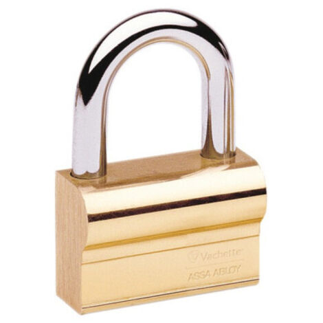 Cadenas à clé 1313/30 laiton - Largeur du coffre : 55 mm - Hauteur de l'anse : 55 mm - VACHETTE