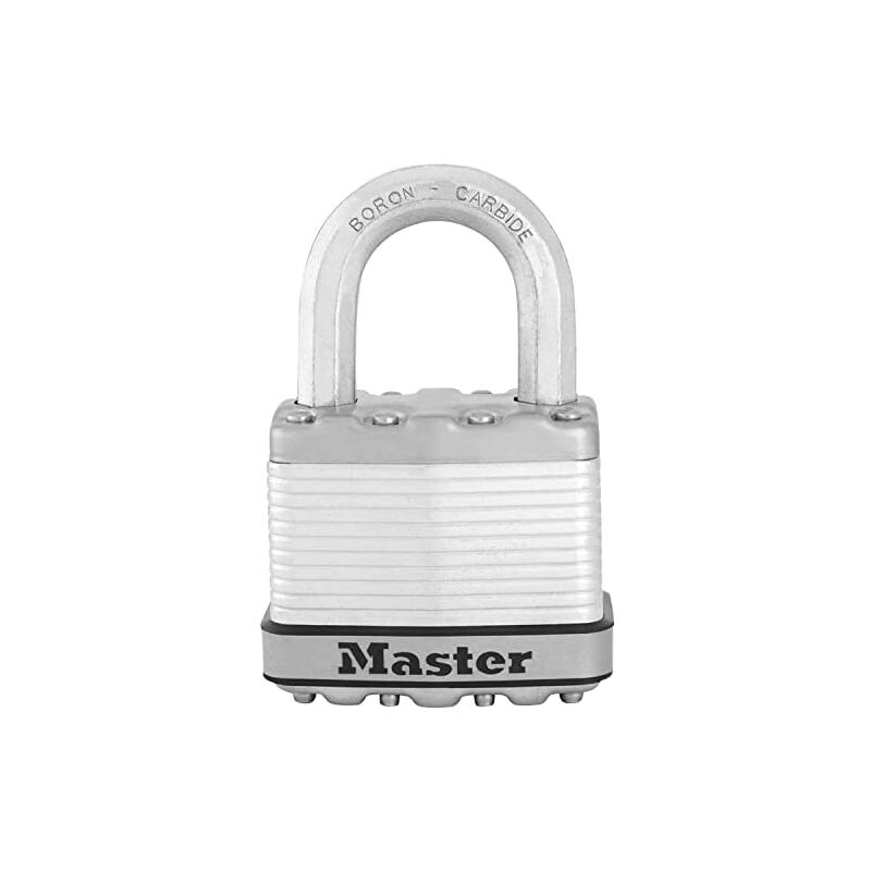Master Lock - Cadenas de haute sécurité [Clés] [Acier laminé] [Extérieur] M5EURD - Idéal pour les portails, les garages, les sous-sols