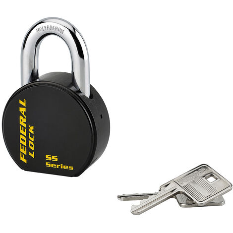 Cadenas à clé Fédéral Lock 900R UNIKEY (achetez-en plusieurs, ouvrez avec la même clé), 63.5mm, 2 clés - THIRARD