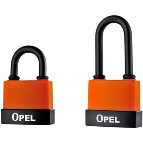 Cadenas à clé haute sécurité, boîtier en PVC anti-poussière, résistant à la rouille pour l'extérieur, lot de 2, orange