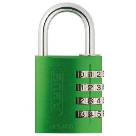 Cadenas à code 40 mm - ABUS Vert 40                                 Vert                                Anodisé              77 mm