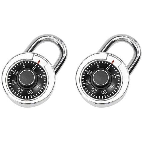 Cadenas à code pour coffre-fort, armoire de salle de sport, casier à bagages, porte, petit cadenas (lot de 2)