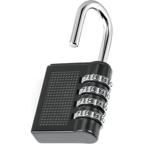 Cadenas à Code Serrure Combinée Imperméable pour Valise, Casier, Scolaire & Portail Alliage de Zinc Renforcé Sécurité Renforcée Extérieur