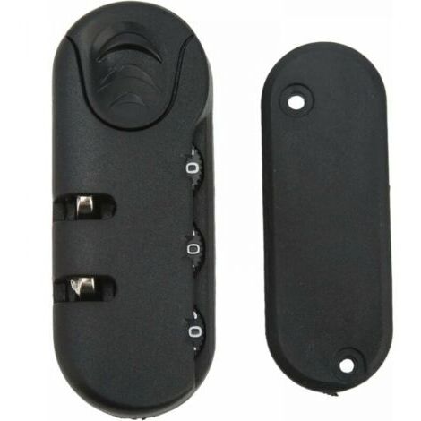 Cadenas à combinaison 3 chiffres – Serrure de sécurité en alliage de zinc – Résistante aux rayures – Pour valises et bagages de voyage