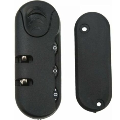 Cadenas à combinaison 3 chiffres – Serrure de sécurité en alliage de zinc – Résistante aux rayures – Pour valises et bagages de voyage