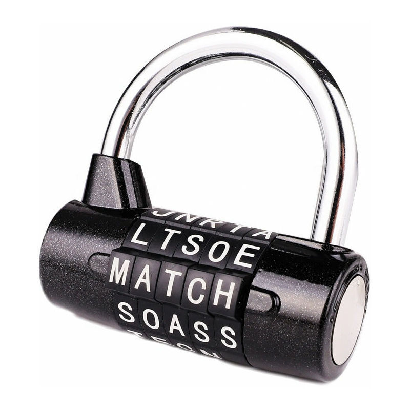 Cadenas à combinaison 5 lettres Noir