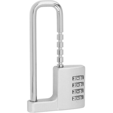Cadenas à combinaison à 4 chiffres, Serrure à combinaison avec Anse Réglable, Serrure d'armoire pour Ecole, Gymnase et Casier Sportif, Boîte à Outils, Clôtures
