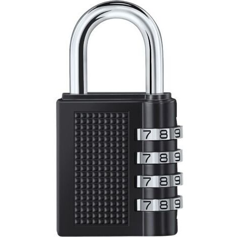 Cadenas à Combinaison à 4 Digit,Numero Cadenas Code,Serrure Combinée,Serrure à Combinaison pour Gymnase, école, Portail, Hangar, Garage, Rangement, Casiers à Bagages et Boîte à Outils