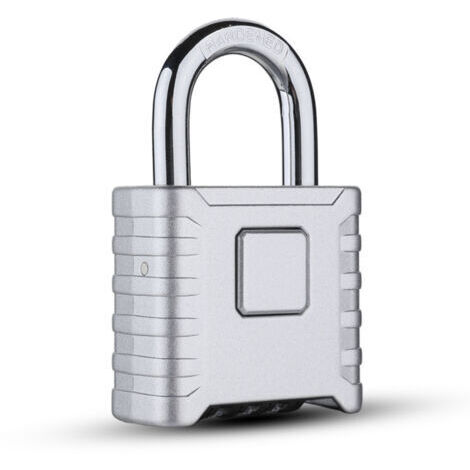 Cadenas à combinaison, cadenas en acier inoxydable à longue anse robuste - Cadenas à combinaison à 4 roues pour casiers de gym, unités de stockage, abris, garages, clôtures-Short crochet