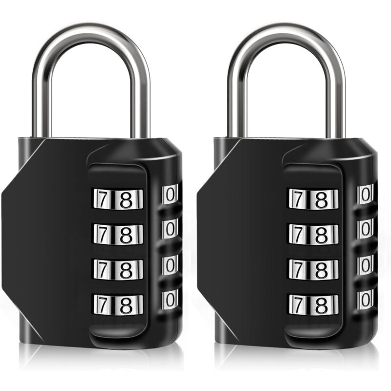 Cadenas à combinaison étanche à 4 chiffres, en alliage de zinc, pour portes, boîtes à outils, écoles, gymnases, clôtures, armoires à crochets et
