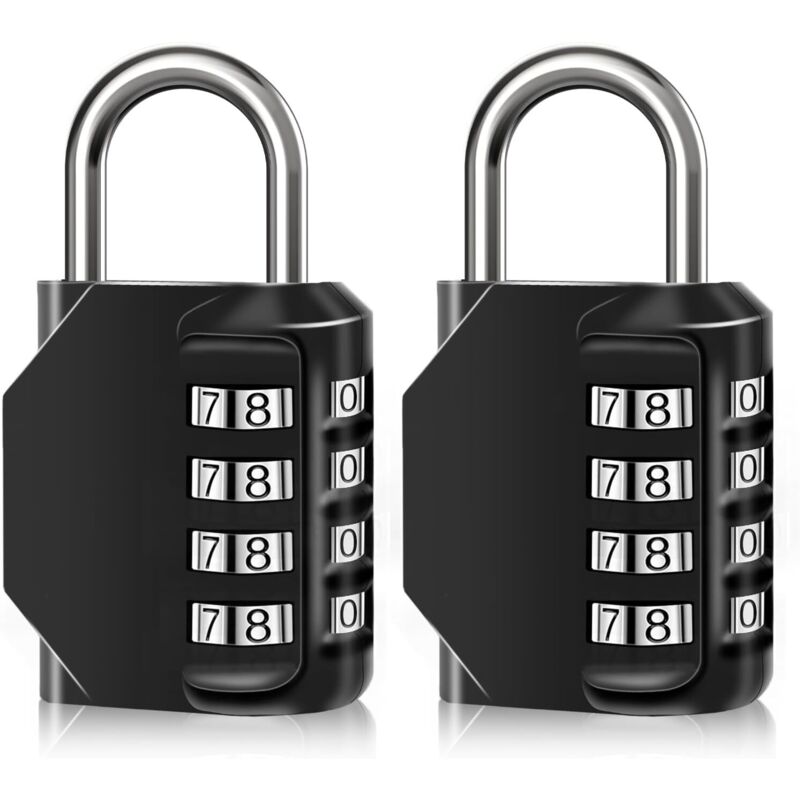 Cadenas à combinaison étanche à 4 chiffres, en alliage de zinc, pour portes, boîtes à outils, écoles, gymnases, clôtures, armoires à crochets et