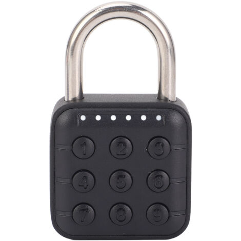 Cadenas à combinaison robuste à 6 chiffres en alliage de zinc résistant à l'eau et antivol, avec code numérique sans clé, pour casier de salle de sport, école ou garage.