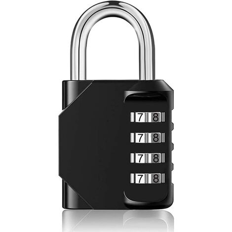 Cadenas à Combinaison ABUS 57017 Pour Bagages - 30 Mm, Code 3 Chiffres Personnalisable - TSA Approved, Noir