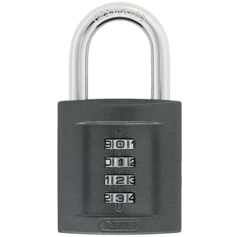 Cadenas a combinaison Zamack Serie 158 4 chiffres 50mm noir  Abus