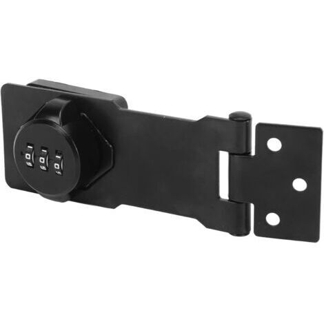 Cadenas à combinaisonSerrure à mot de passe d'armoire, serrure à loquet antivol à combinaison de 3 chiffres, serrure à mot de passe mécanique pour petit tiroir d'armoire de porte 121 x 41 mm