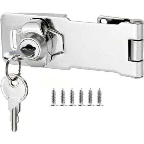 Cadenas à loquet en avec différentes clés, verrou de tiroir (8cm)