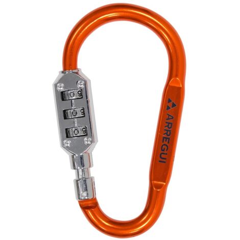 CADENAS À MOUSQUETON ORANGE - 60 MM