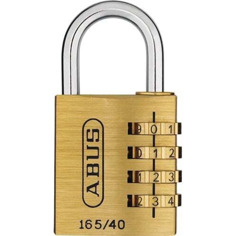 Abus - Cadenas à combinaison 165 L.40 mm du corps de serrure ms Rouleau à combinaison 4 - 20361